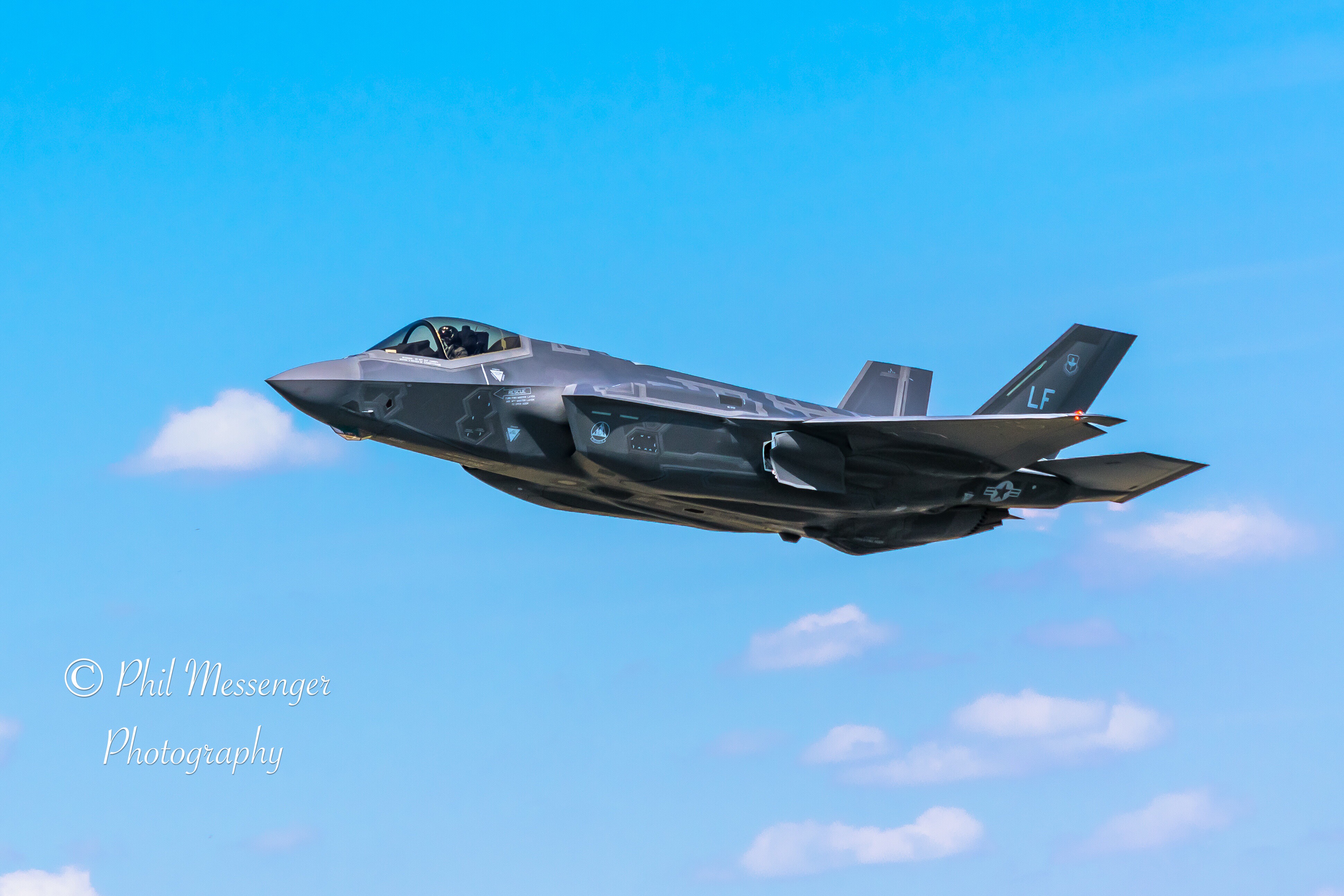 Lockheed Martin F-35 A Lightning making some noise at the international air tattoo, Fairford. 