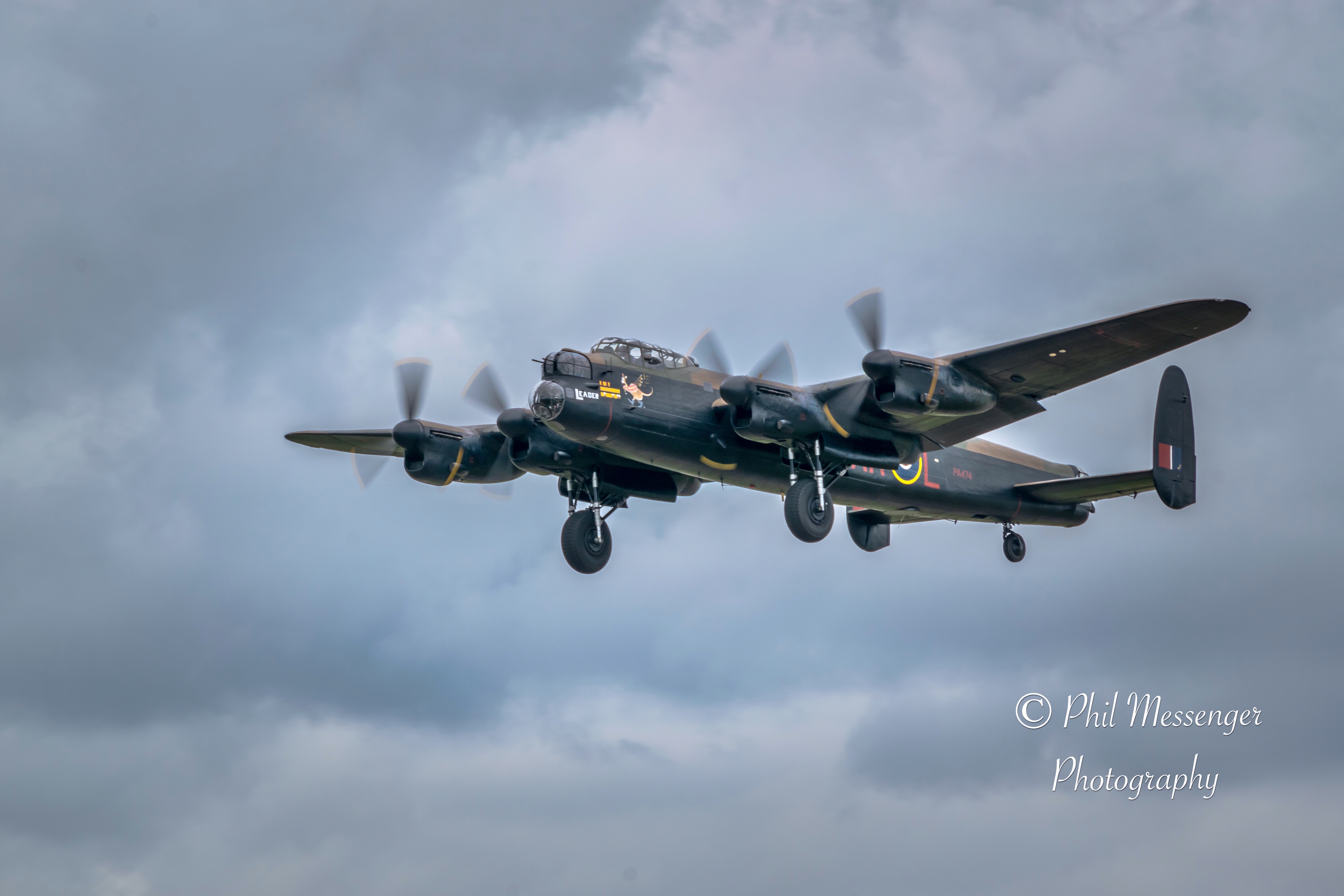 Avro Lancaster Bomber at the Royal International Air Tattoo 2019.