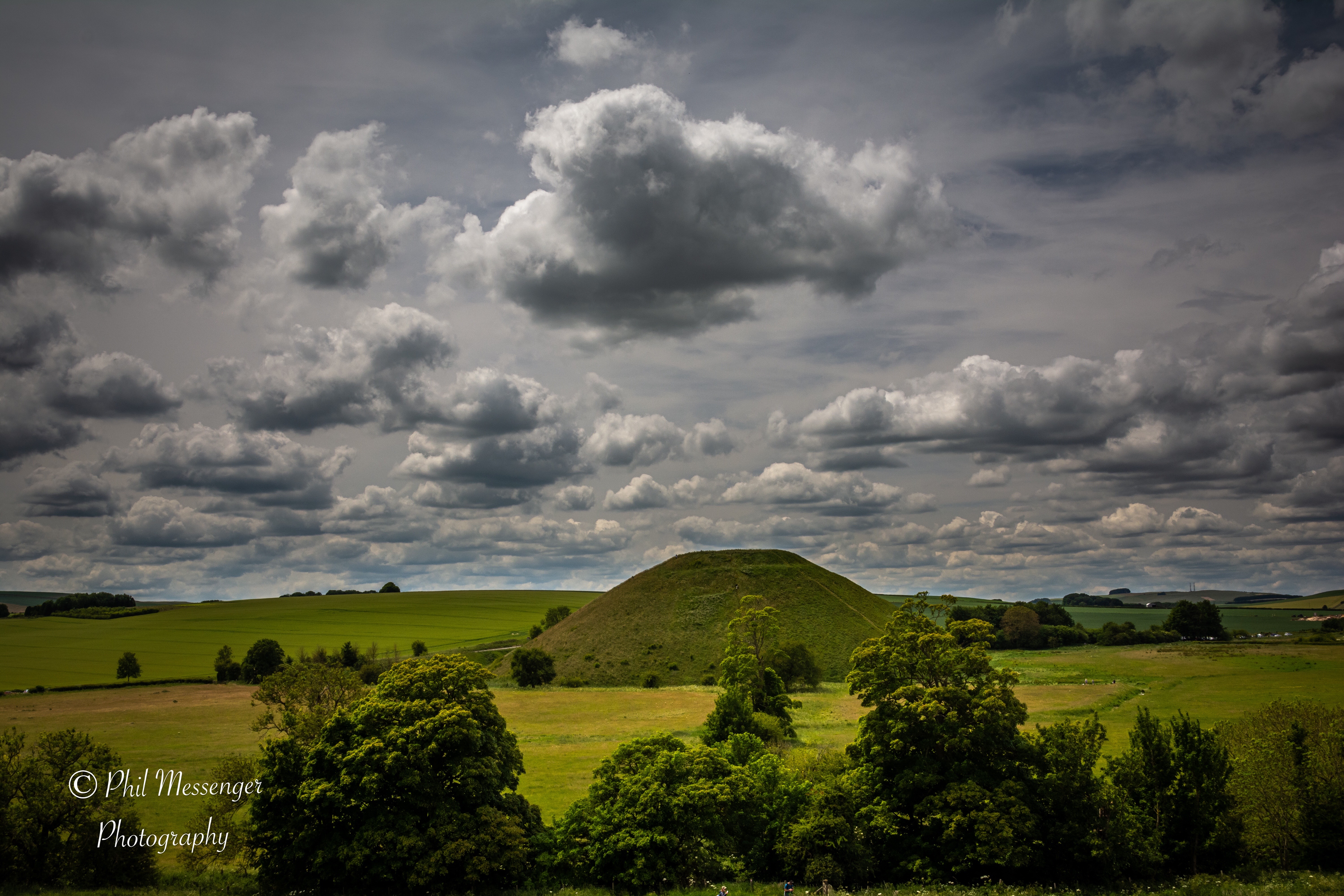 Cloudy Silbury Hill Wiltshire