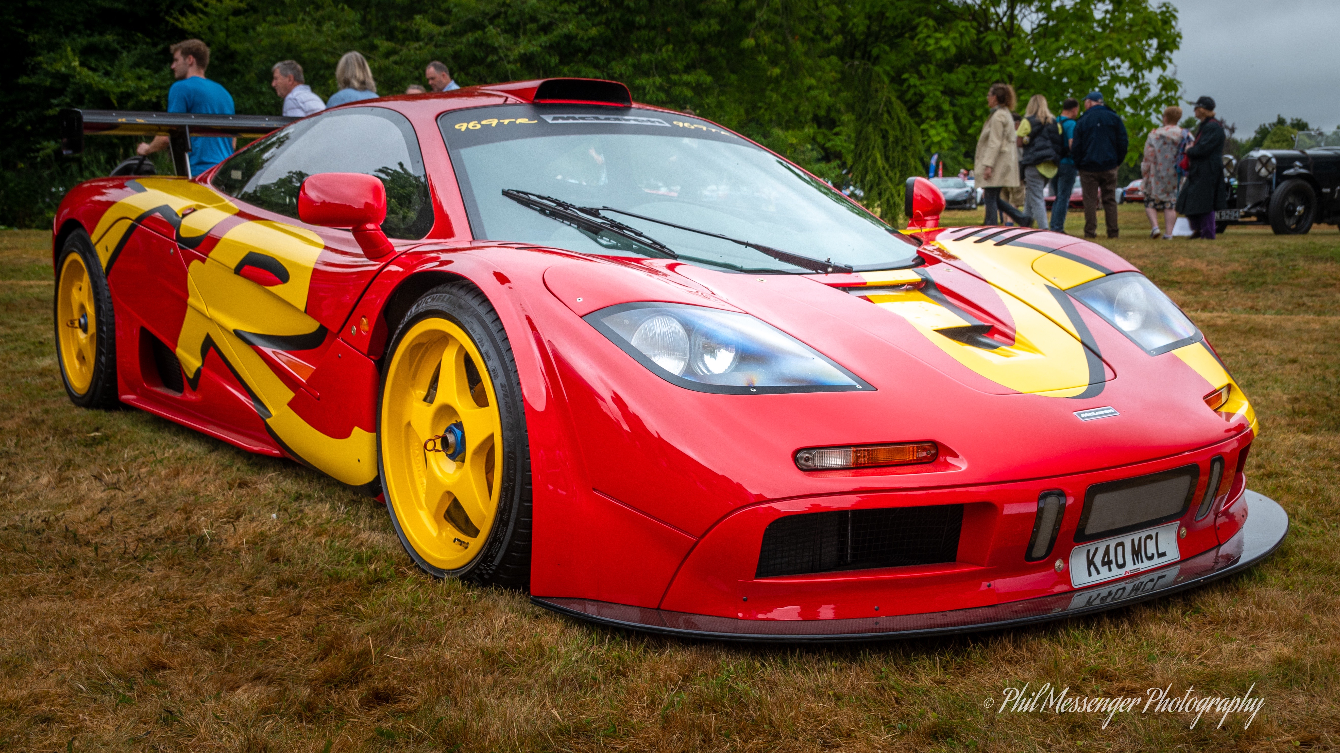 Iconic McLaren F1 GTR at Middlewick House open day Corsham.