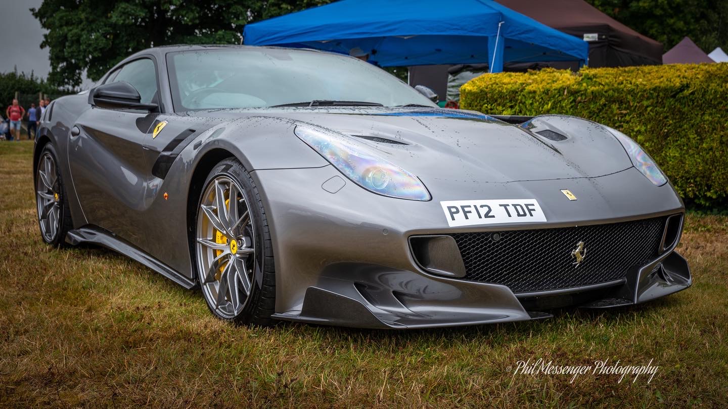 F12 berlinetta Tdf S-A at Middlewick house open day Corsham.