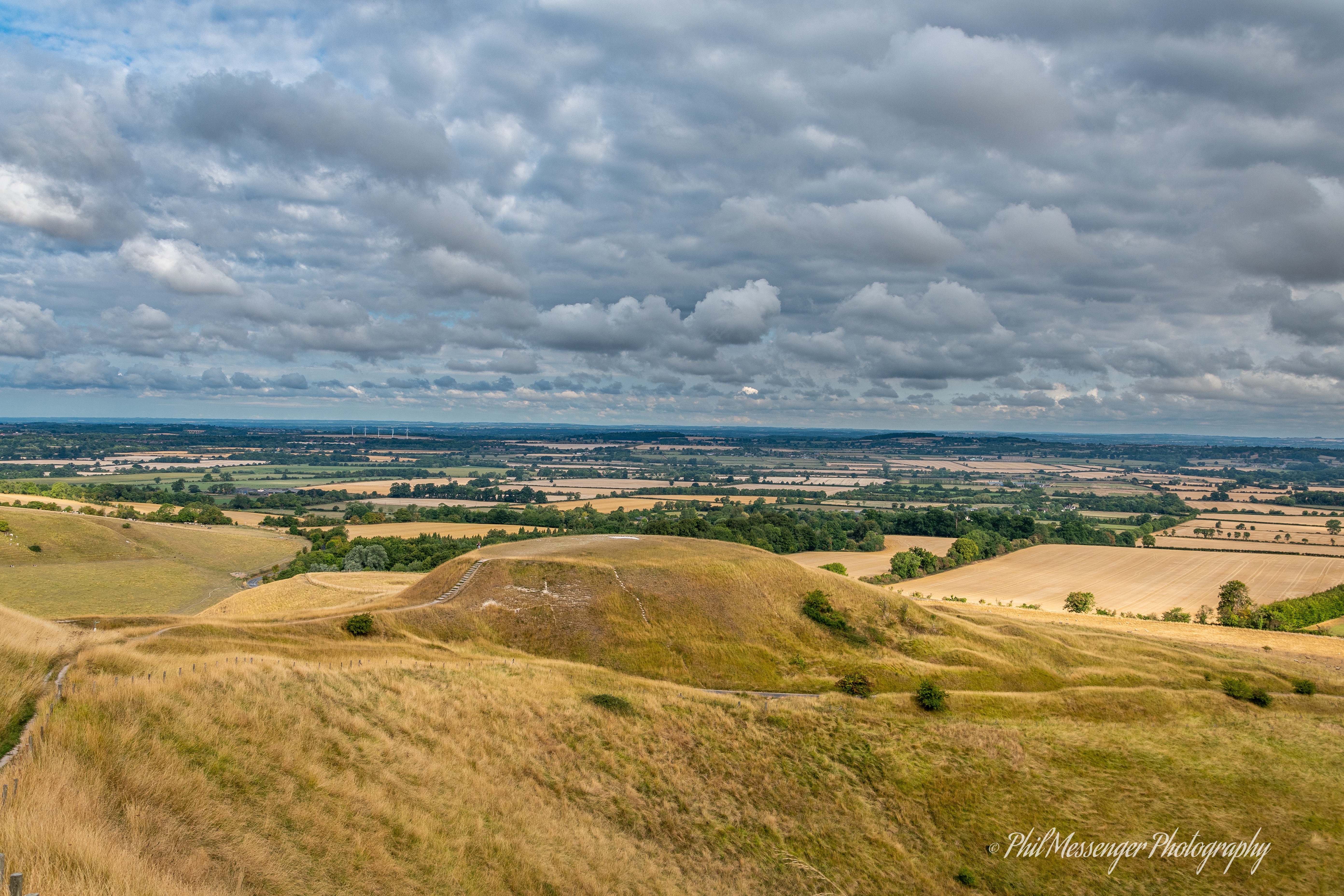 Dragon hill from White Horse Hill Uffington Oxfordshire.