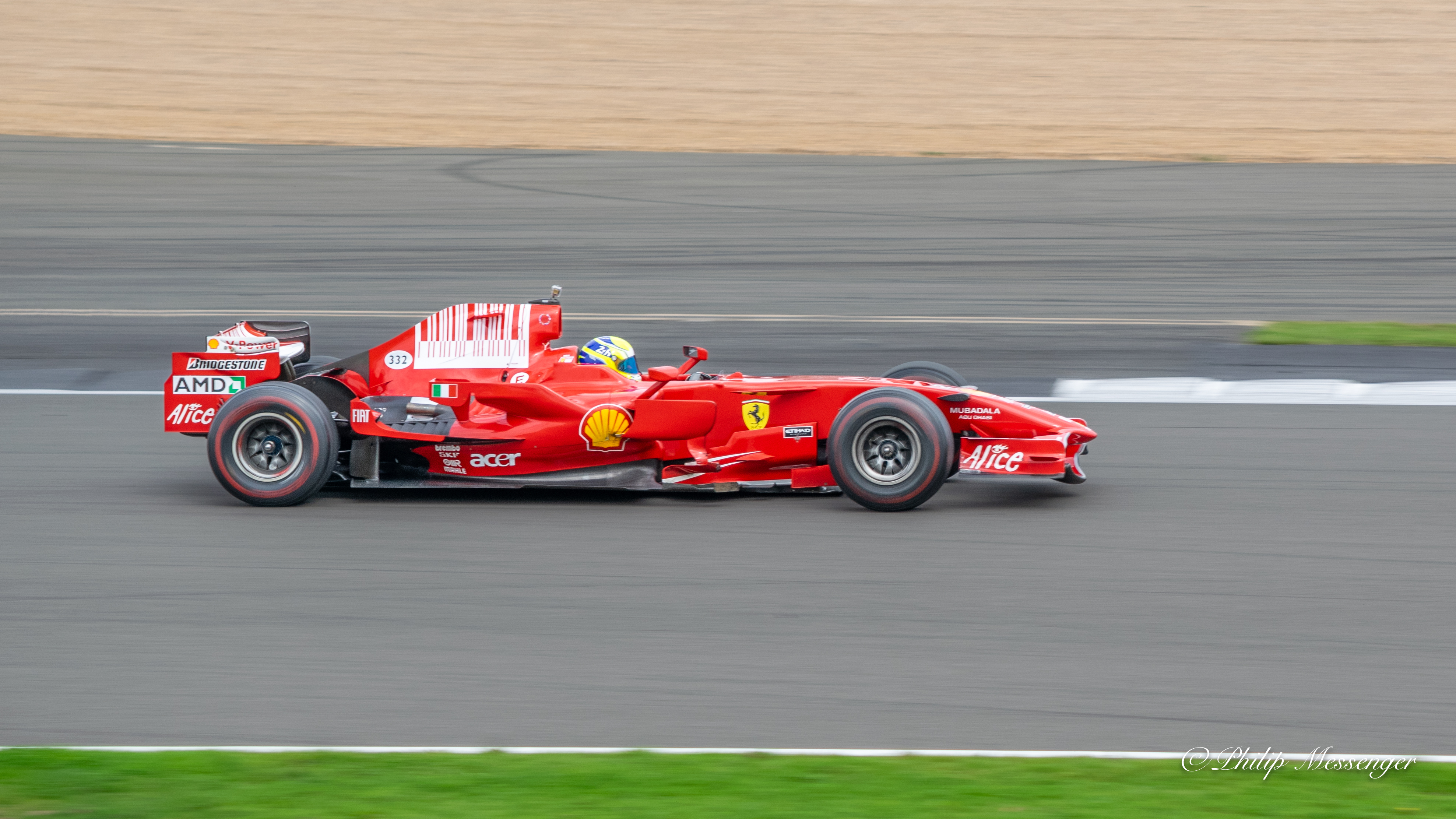 2007 Ferrari formula one car at Silverstone 