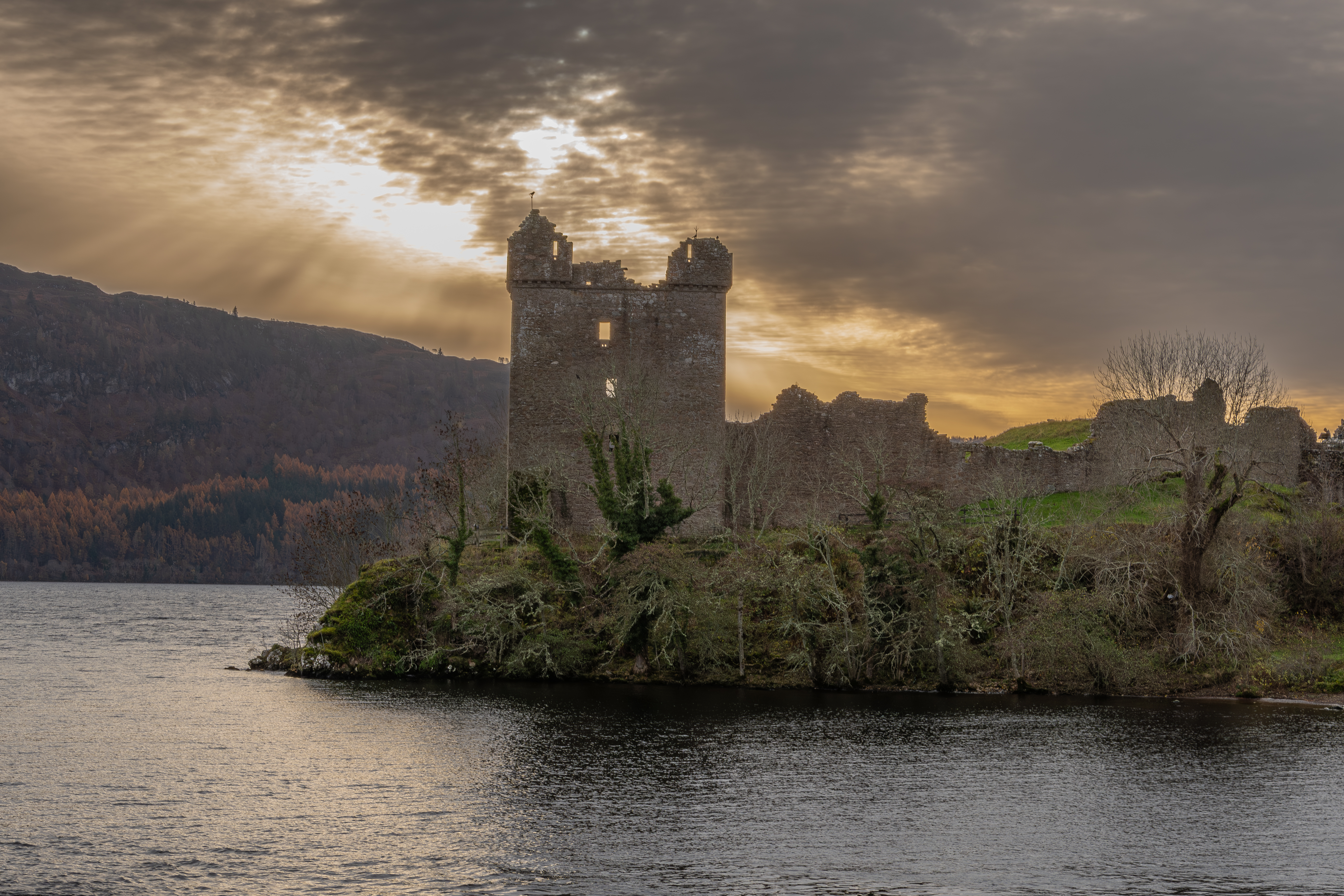 The ruins of urquhart castle Inverness