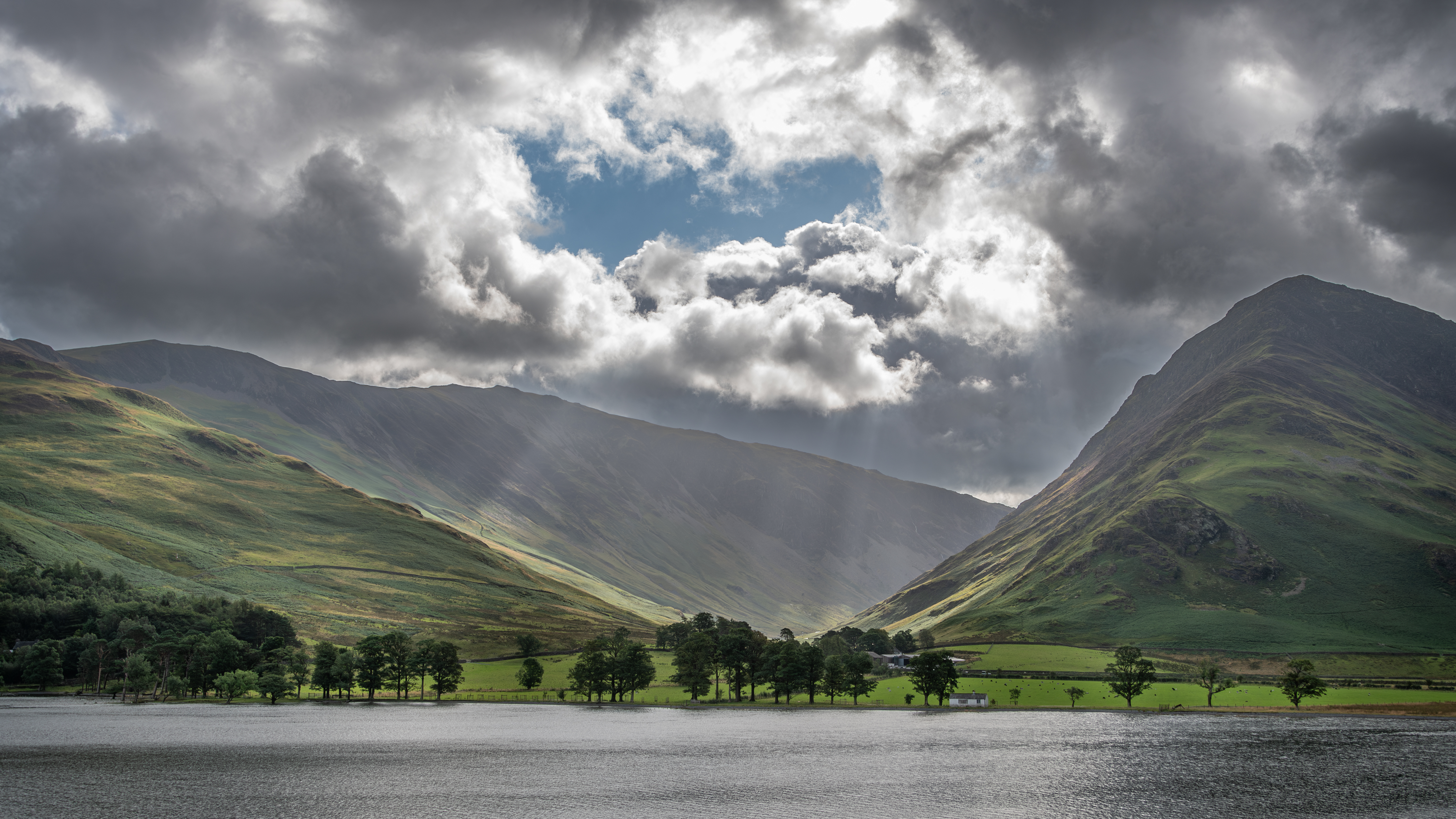 Morning light at Buttermere in the Lake District 